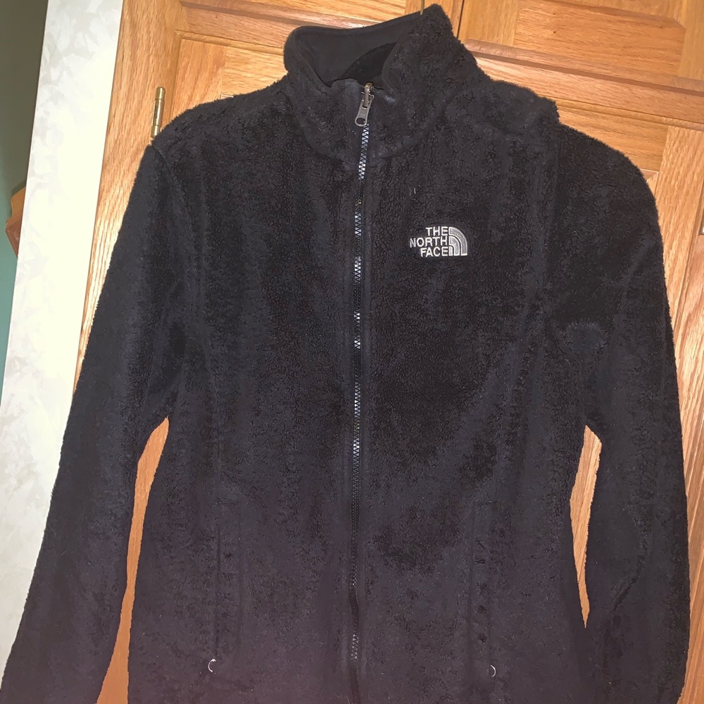 North Face fuzzy Zip Up